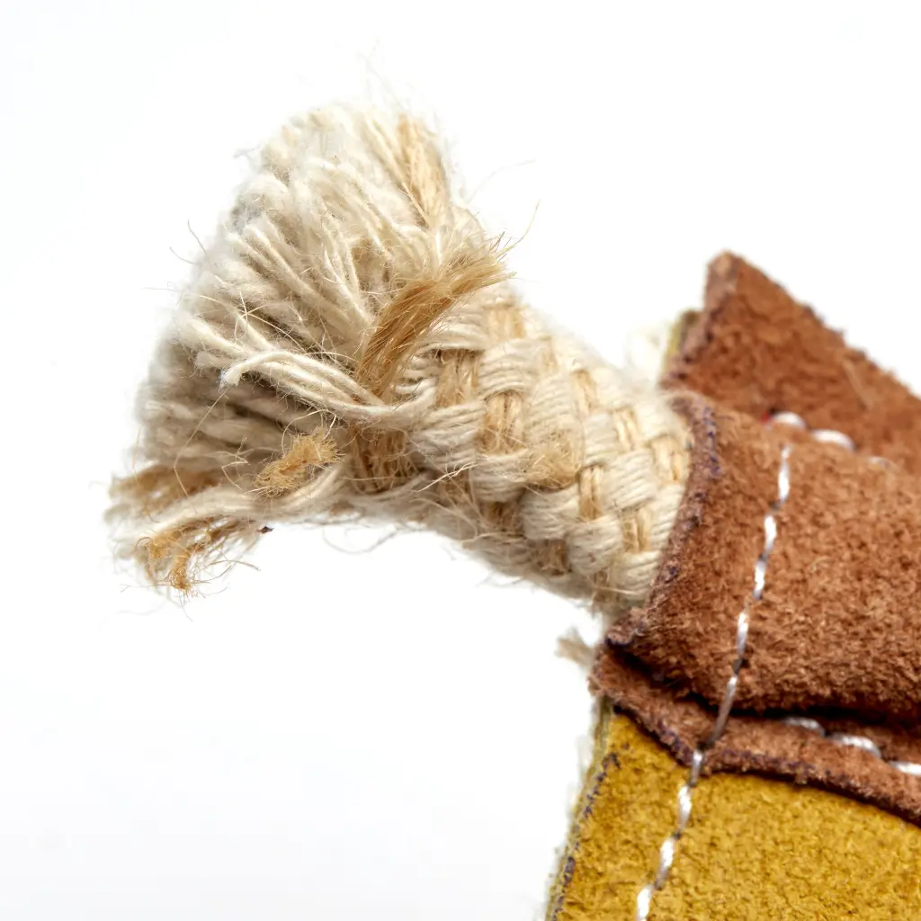 Pepe close up of jute rope.webp