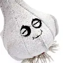 Gary the Garlic close up face.webp