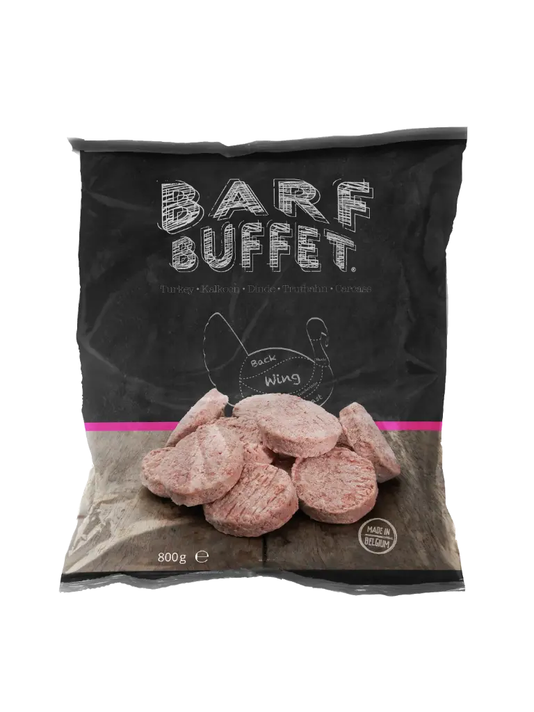 Barf Buffet : Kalkoenkarkas Hamburgers