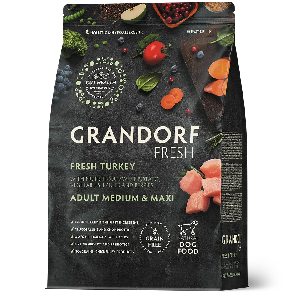 Grandorf Fresh : Turkey - Adult Medium & Maxi Breeds