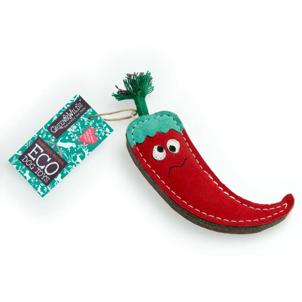 Green & Wilds : Chad the Red Hot Chilli Pepper, Eco Dog Toy