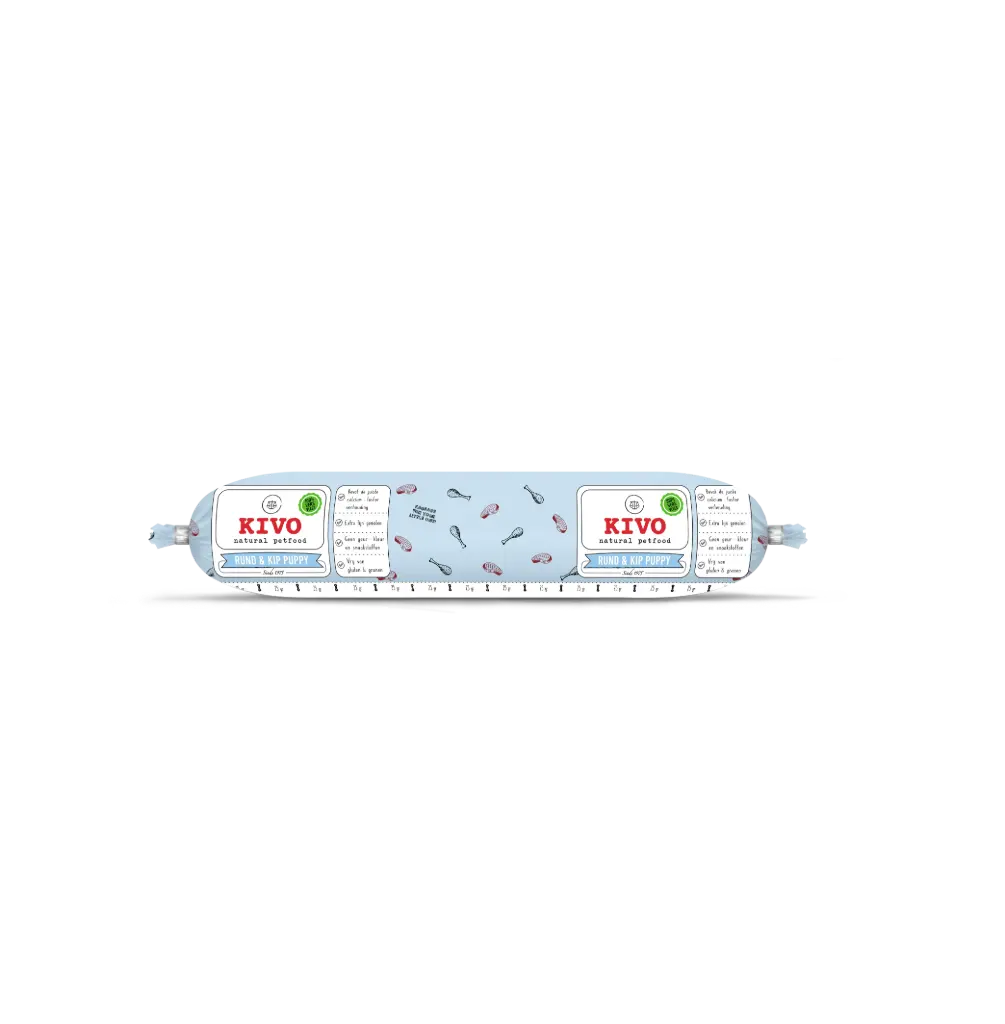 KIVO : PUPPY : Rund & Kip Compleet - 250 g