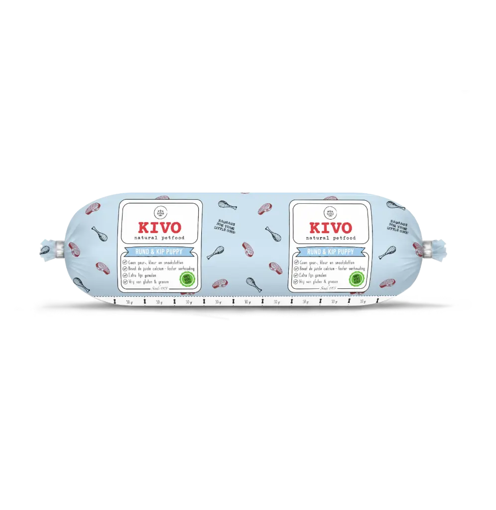 KIVO : PUPPY : Rund & Kip Compleet - 500 g