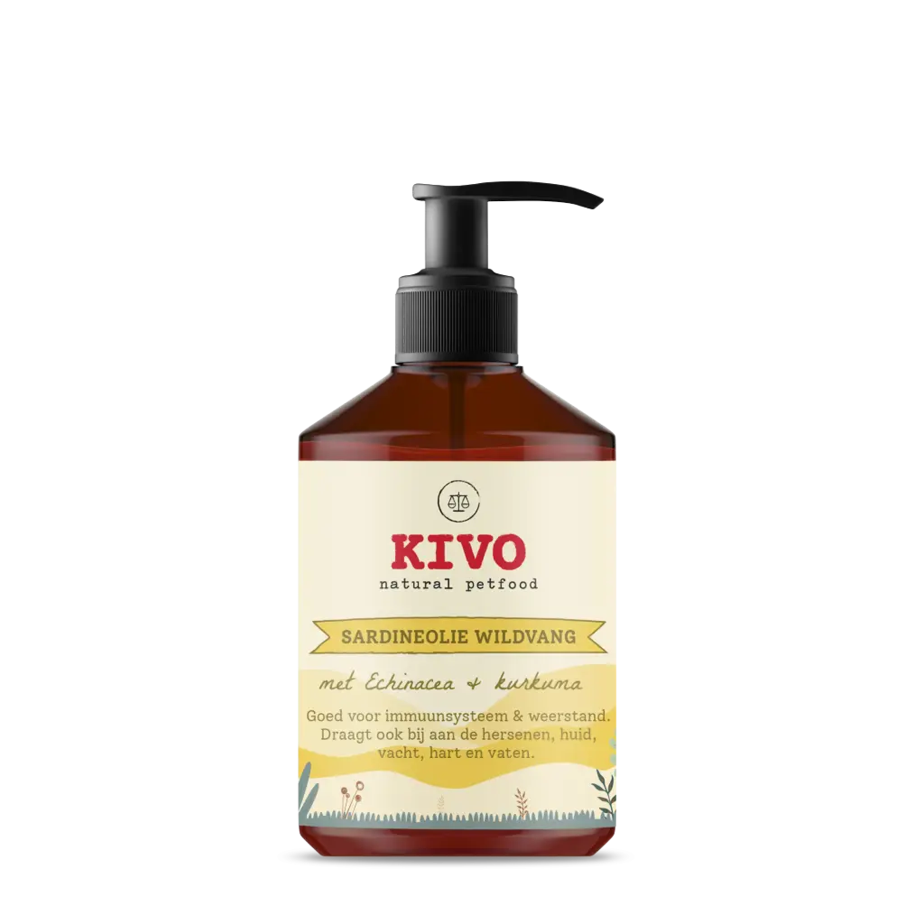 KIVO : Sardineolie met Echinacea & Kurkuma - 500 ml
