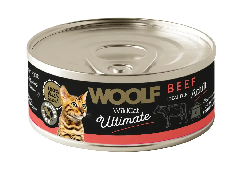 Woolf Wildcat : Ultimate Canned Catfood - Beef Pate