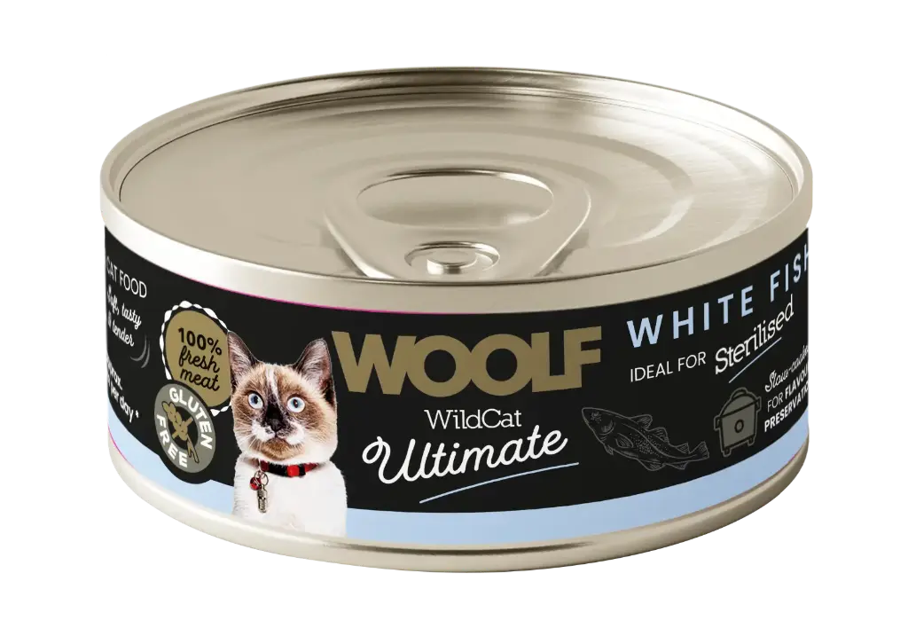 Woolf Wildcat : Ultimate Canned Catfood - White Fish Pate