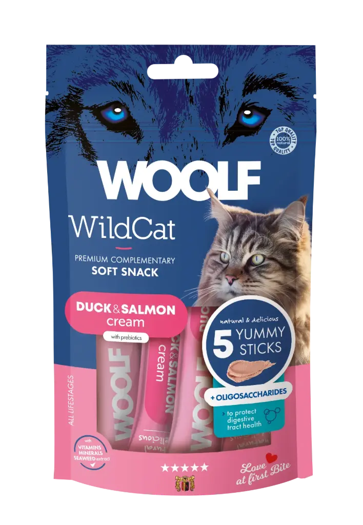 Woolf Wildcat Functional Cream : Duck & Salmon - 5 Stuks