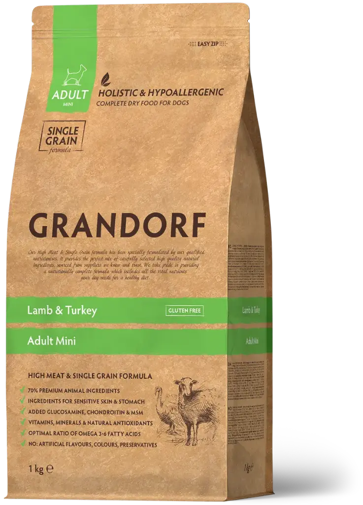 Grandorf : Lamb & Turkey - Adult Mini Breeds