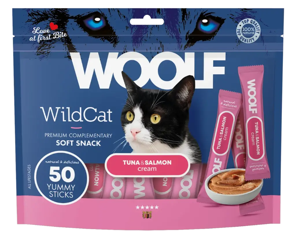 Woolf Wildcat Regular Cream : Tuna & Salmon - 50 Stuks