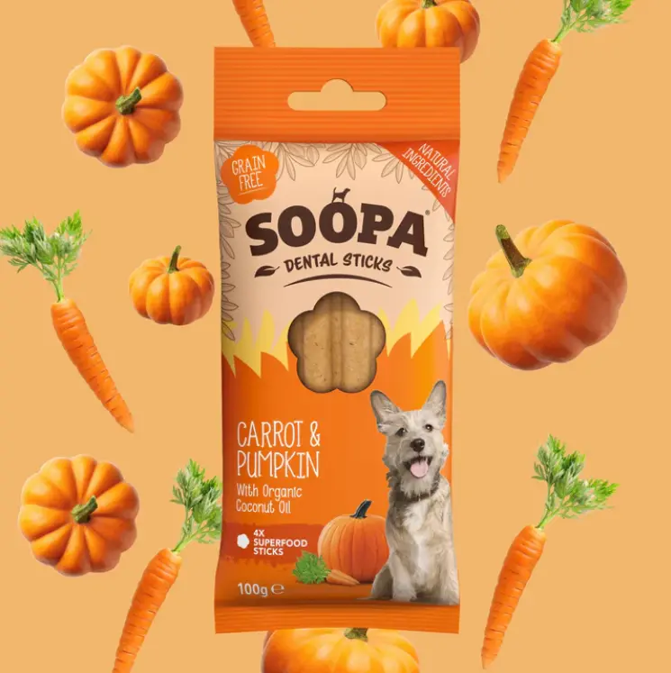 Soopa : Dental Sticks : Carrot & Pumpkin