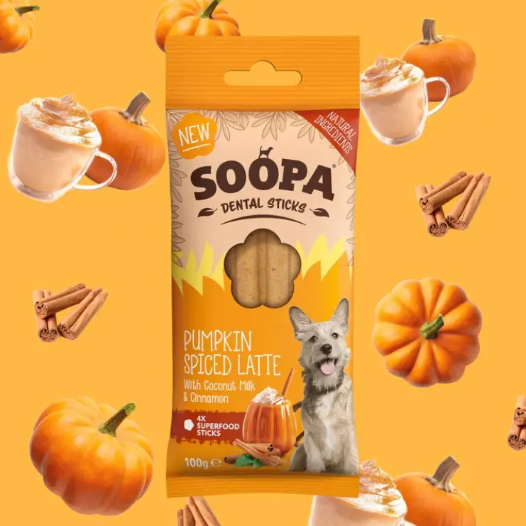 Soopa : Dental Sticks : Pumpkin Spiced Latte