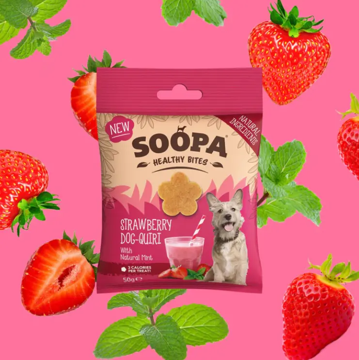 Soopa : Healthy Bites : Strawberry Dog-Quiri 