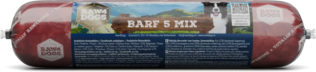 Raw4Dogs : Barf 5 Mix