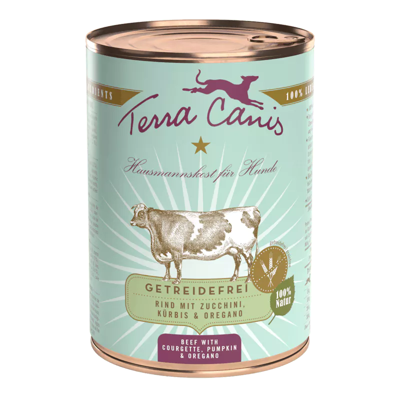 Terra Canis : Graanvrij Rund met Courgette, Pompoen & Oregano