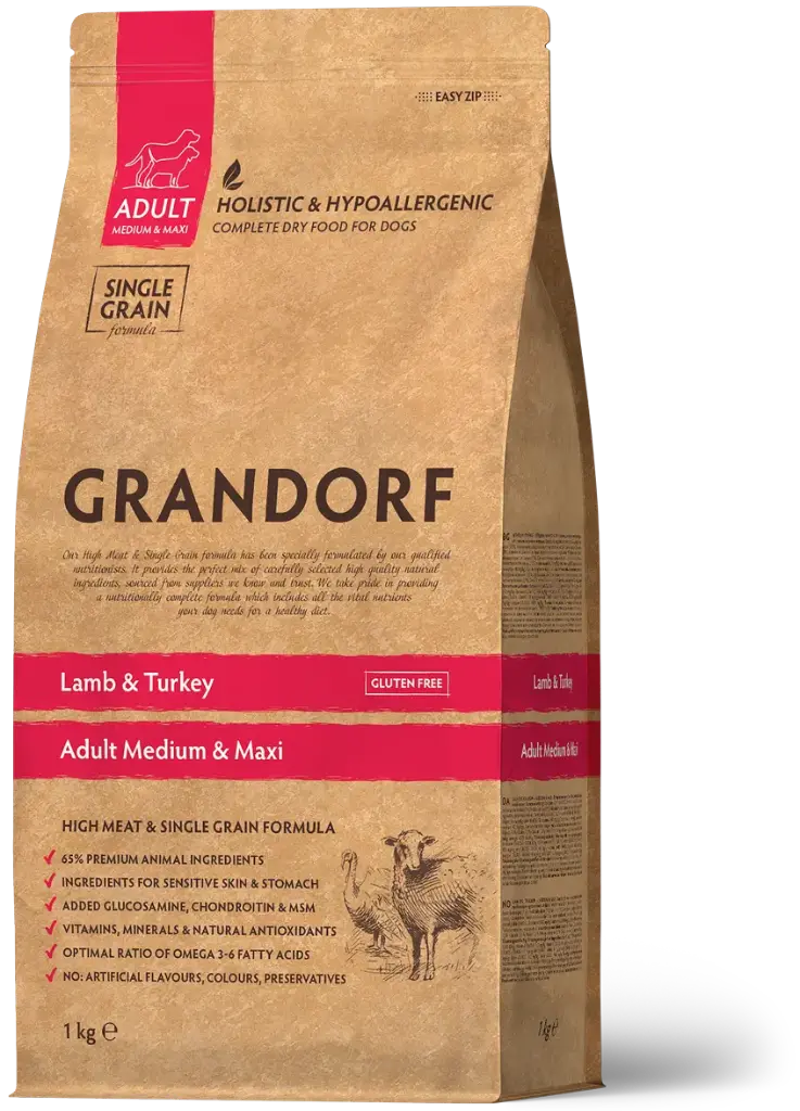 Grandorf : Lamb & Turkey - Adult Medium & Maxi Breeds