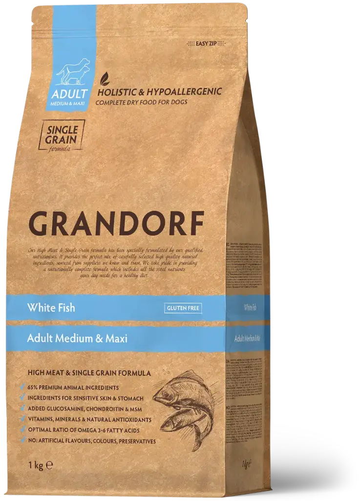 Grandorf : White Fish - Adult Medium & Maxi Breeds