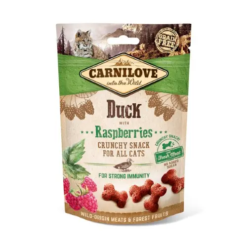 Carnilove Cat : Crunchy Snack Duck with Raspberries
