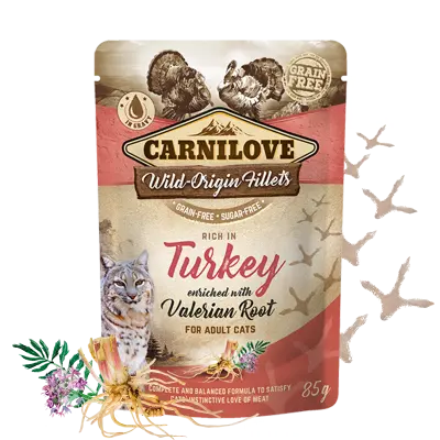 Carnilove Cat : Pouch Turkey with Valerian Root