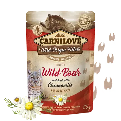 Carnilove Cat : Pouch Wild Boar with Chamomile