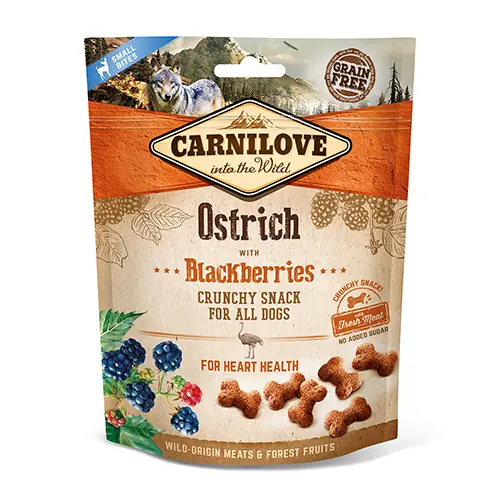 Carnilove Dog : Crunchy Snack - Ostrich with Blackberries