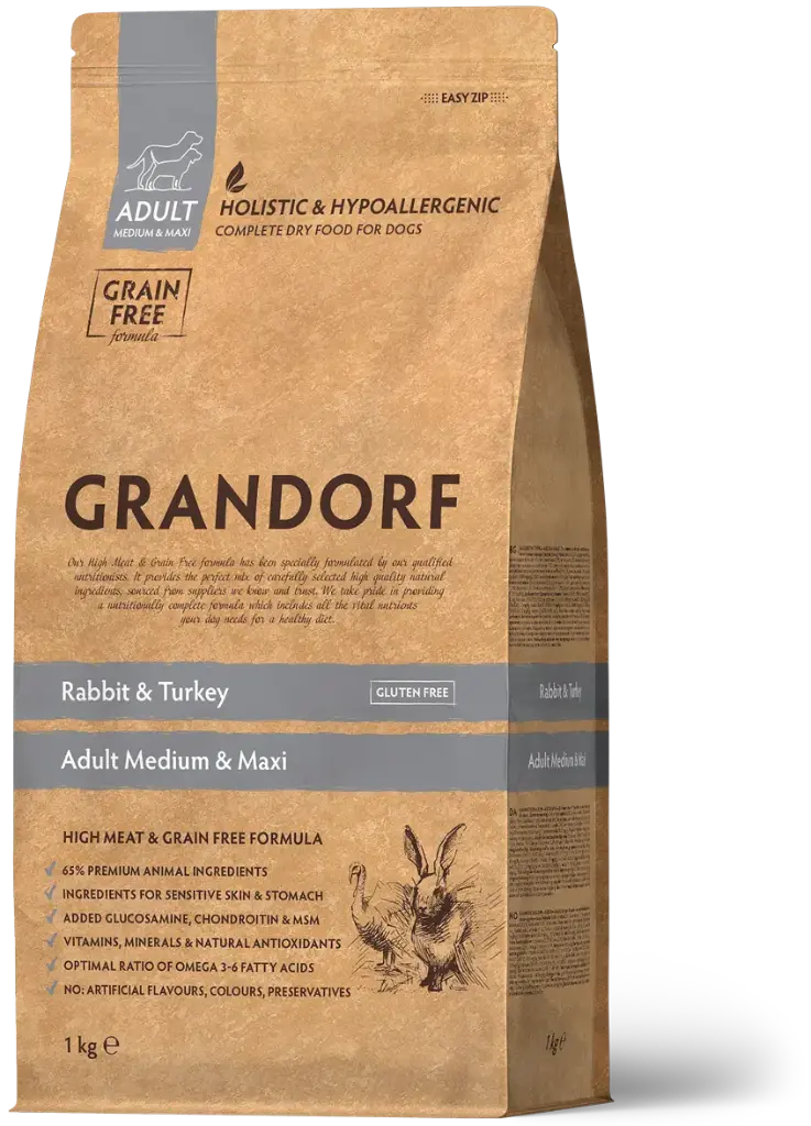 Grandorf : Rabbit & Turkey - Adult Medium & Maxi Breeds