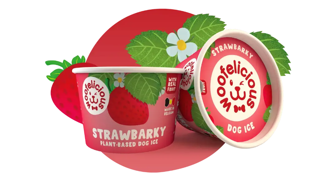 Woofelicious : Strawbarky Hondenijsje