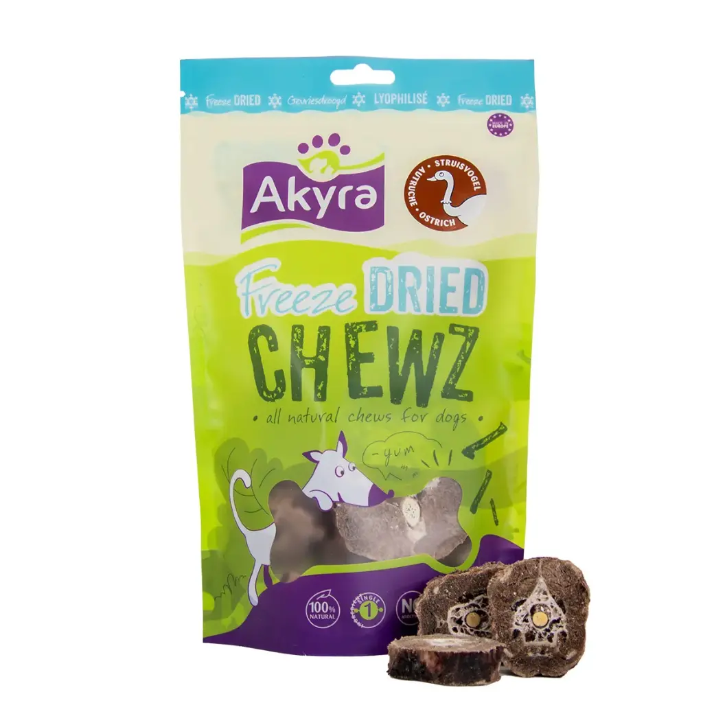 Akyra : Freeze Dried Chewz - Struisvogelnek