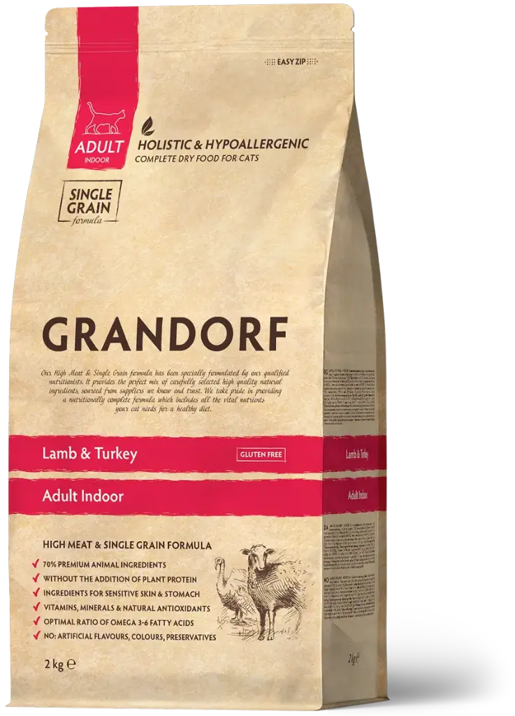 Grandorf : Lamb & Turkey - Cat Indoor