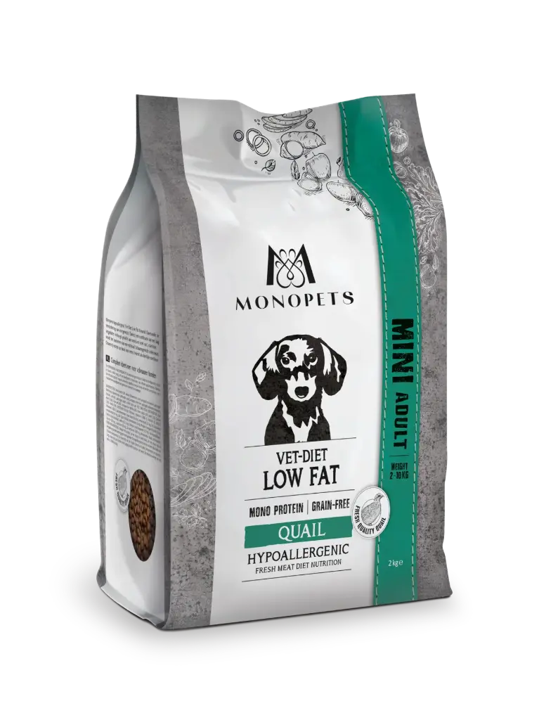 Monopets : Vet-Diet MINI Low Fat Quail - 2kg