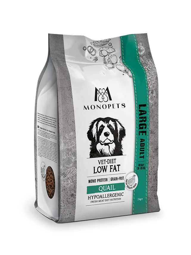 Monopets : Vet-Diet LARGE Low Fat Quail - 2 kg