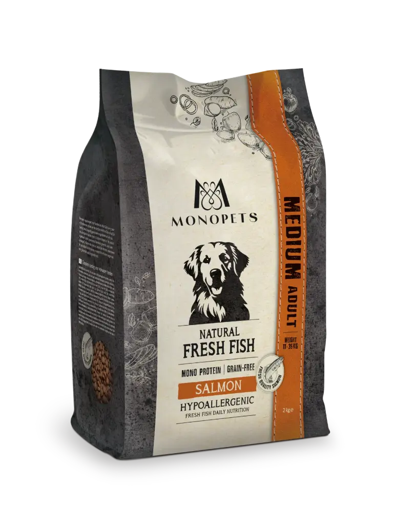Monopets : Fresh Fish MEDIUM Salmon - 12 kg 