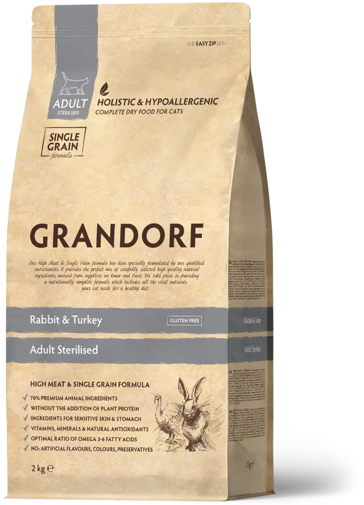 Grandorf : Rabbit & Turkey - Cat Sterilised