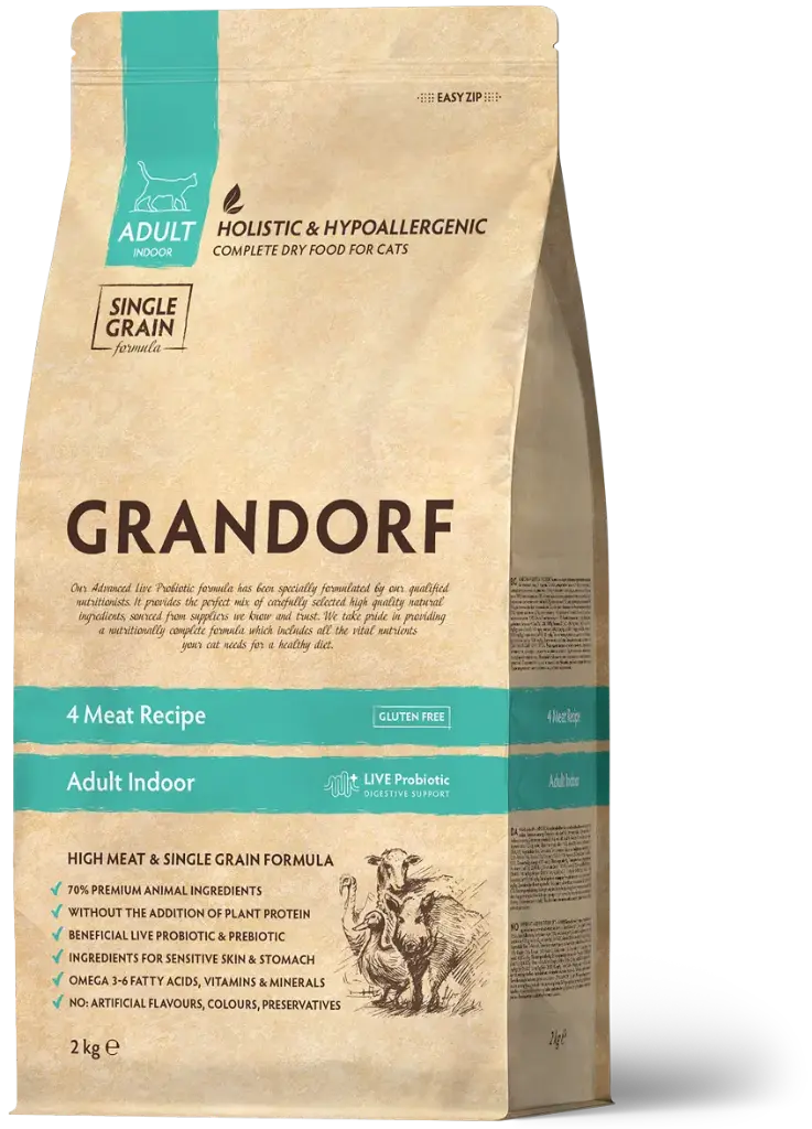 Grandorf : 4 Meat - Cat Indoor 