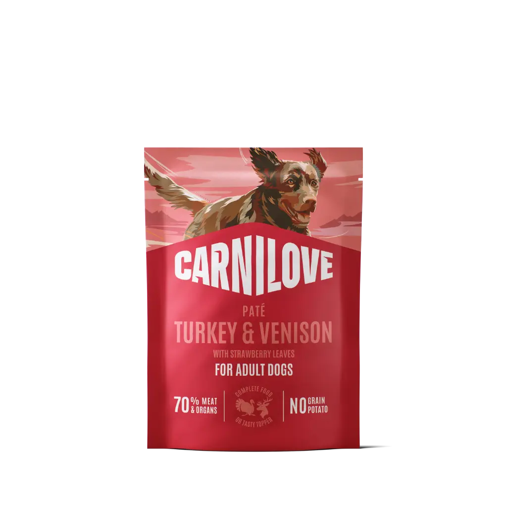 * Carnilove Dog : Pouch - Turkey & Venison with Strawberry Leaves