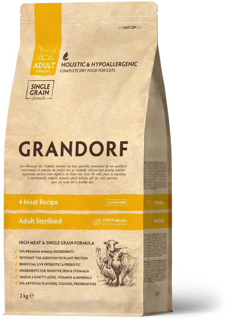 Grandorf : 4 Meat - Cat Sterilised