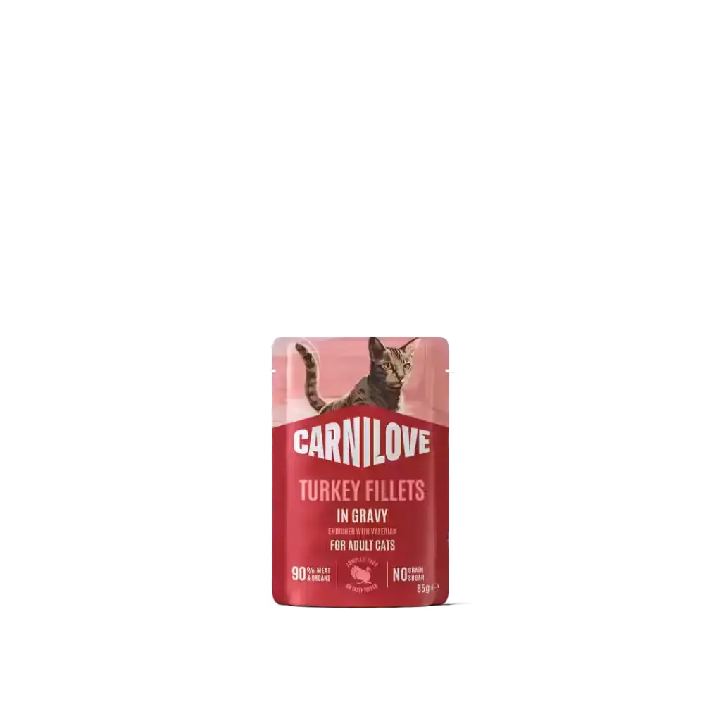 * Carnilove Cat : Gravy Pouch - Turkey with Valerian