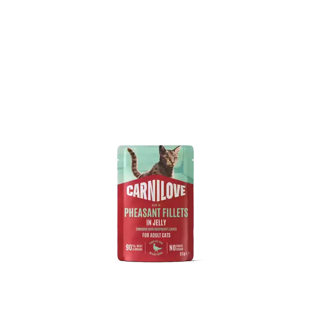 * Carnilove Cat : Jelly Pouch - Pheasant with Raspberry Leaves