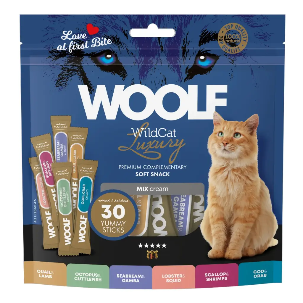 Woolf Wildcat Luxury Cream : Mix Pack - 30 Stuks