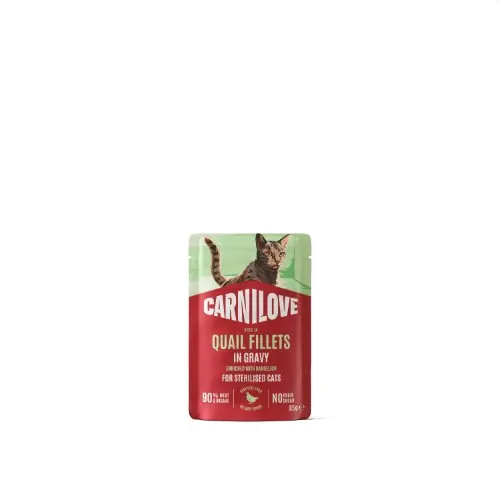 * Carnilove Cat : Gravy Pouch - Quail with Dandelion