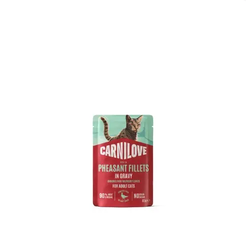 * Carnilove Cat : Gravy Pouch - Pheasant with Raspberry Leaves