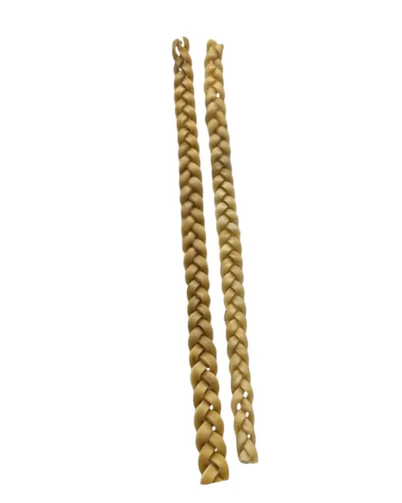 Happy Tails : Gevlochten Buffelhuid 50 cm - 1 Stuk