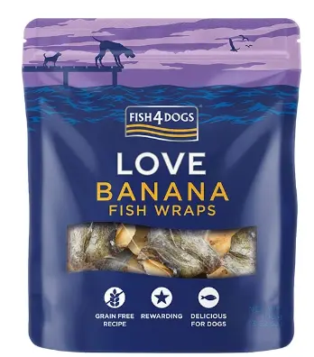 [4DC0290002] Fish4Dogs : Banana Fish Wraps 