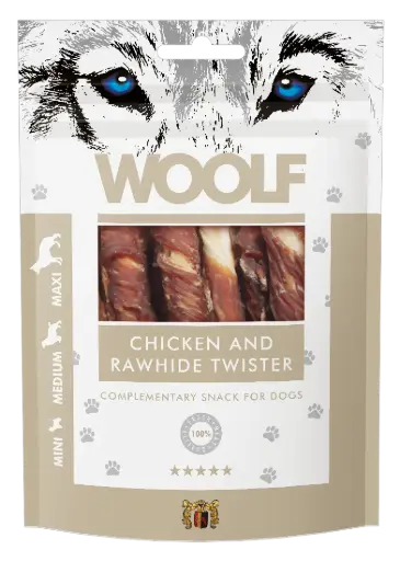 [4DC0050005] Woolf : Chicken & Rawhide Twister