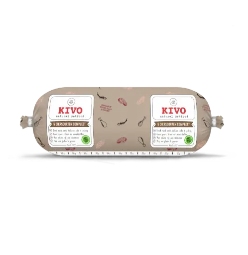 [4DC0310003] KIVO : 5 Diersoorten Compleet - 500 g
