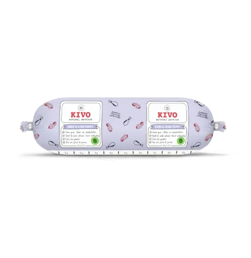 [4DC0310077] KIVO : PUPPY : Rund & Eend Compleet - 500 g