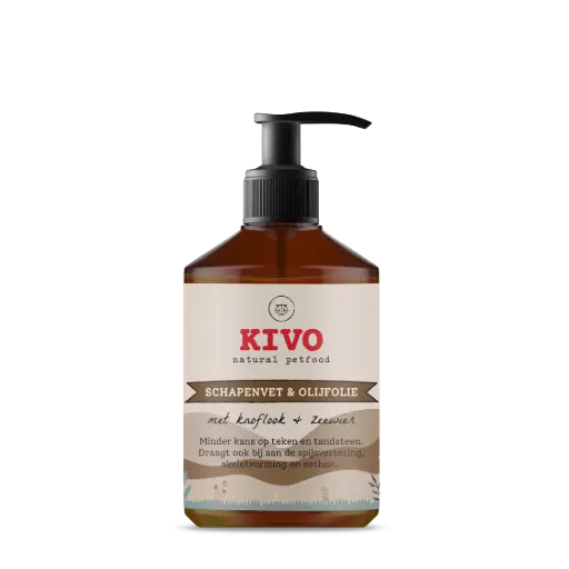 [4DC0310102] KIVO : Schapenvet met Knoflook & Zeewier - 500 ml