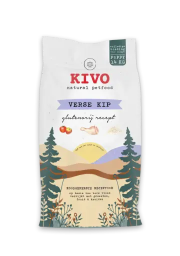 [4DC0310134] KIVO : Verse Kip - Puppy - 14 kg