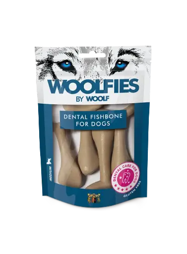 [4DC0050021] Woolfies : Dental Fishbone - Medium