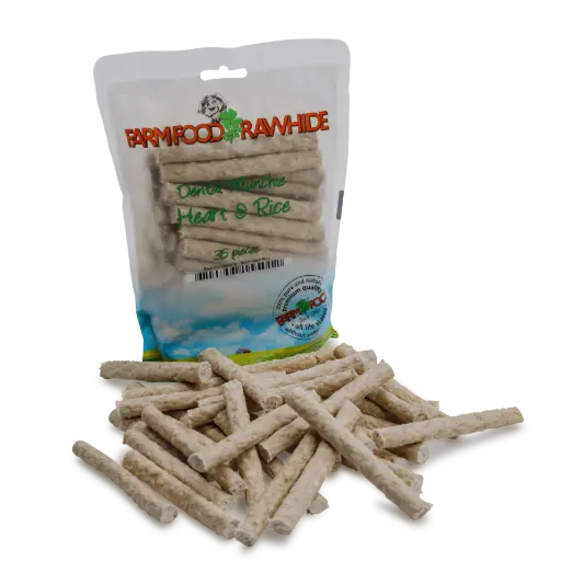 [4DC0360046] Farmfood : Rawhide Dental Munchie Hart