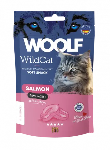 [4DC0050055] Woolf Wildcat : Soft Snacks Salmon